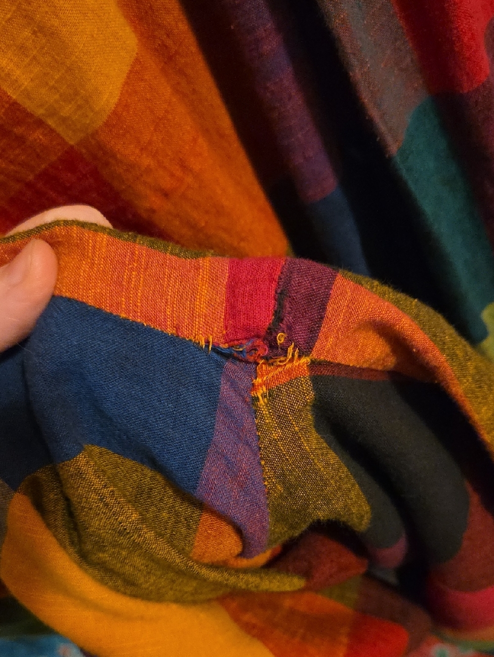 Rujuta Sheth sz XL Frida Pants in Multi Chex - Picture 9 of 12